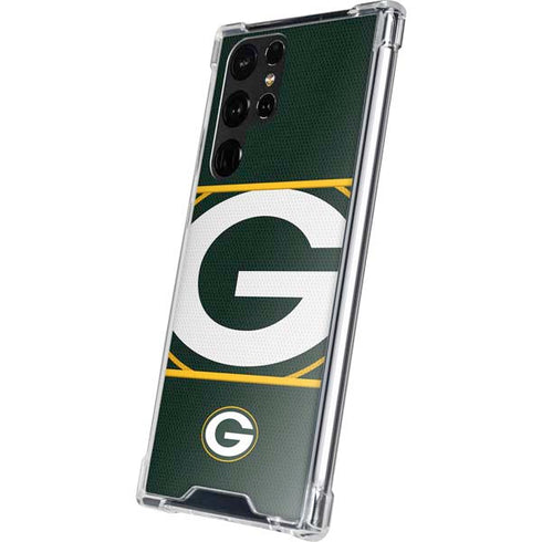 NFL Green Bay Packers Zone Block Galaxy S22 Ultra Clear Case