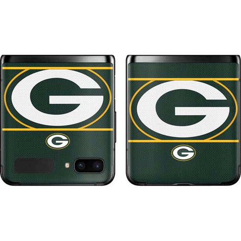 NFL Green Bay Packers Zone Block Galaxy Z Flip Skin