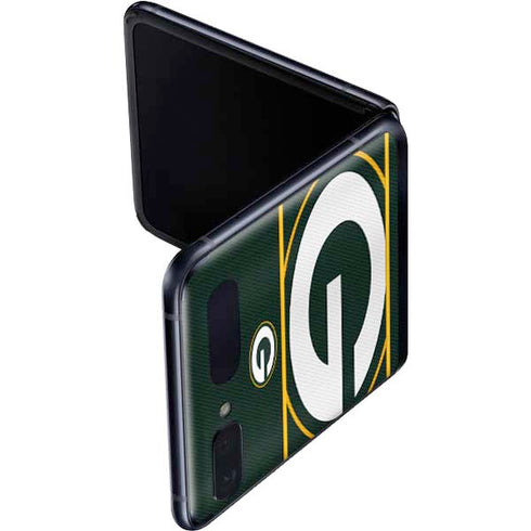 NFL Green Bay Packers Zone Block Galaxy Z Flip Skin