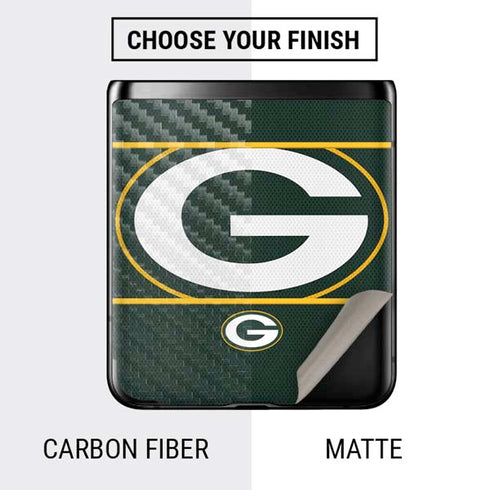 NFL Green Bay Packers Zone Block Galaxy Z Flip Skin