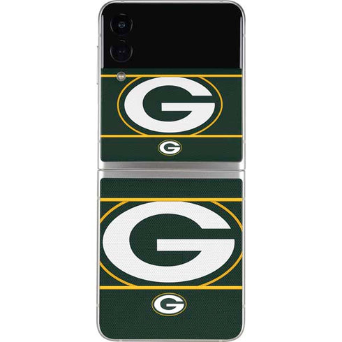 NFL Green Bay Packers Zone Block Galaxy Z Flip3 5G Skin