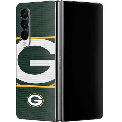 NFL Green Bay Packers Zone Block Galaxy Z Fold4 5G Skin