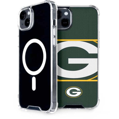 NFL Green Bay Packers Zone Block iPhone 15 Plus MagSafe Case