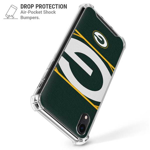 NFL Green Bay Packers Zone Block iPhone XR Clear Case