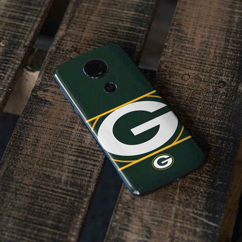 NFL Green Bay Packers Zone Block Moto E5 Plus Skin