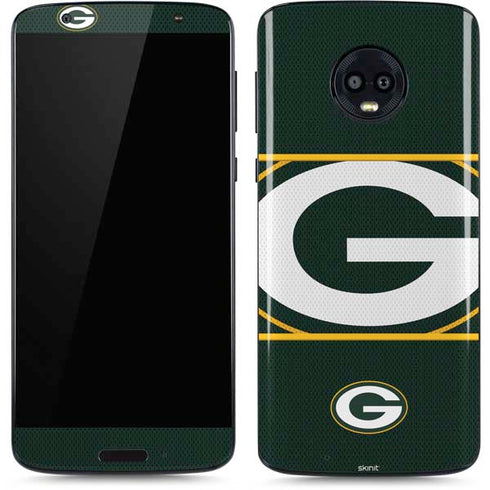 NFL Green Bay Packers Zone Block Moto G6 Skin
