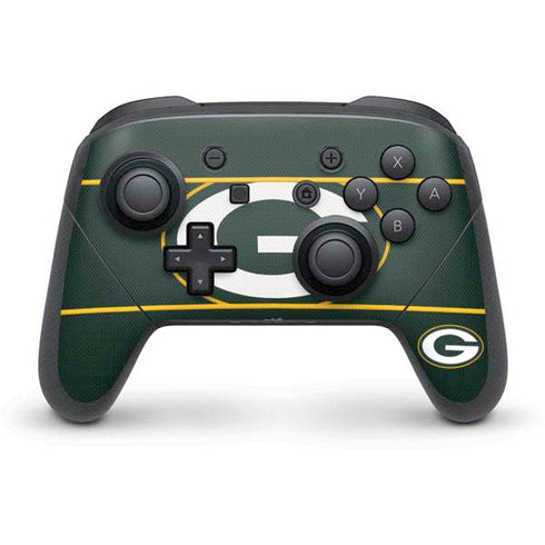 NFL Green Bay Packers Zone Block Nintendo Switch Pro Controller Skin