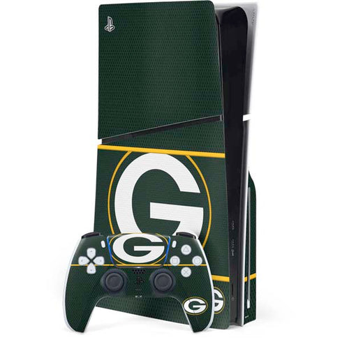 NFL Green Bay Packers Zone Block PS5 Slim Disk Bundle Skin