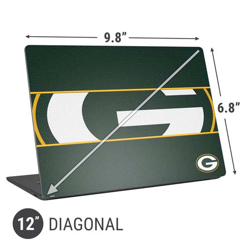NFL Green Bay Packers Zone Block Universal Laptop 12in (9.8 x 6.8in) Skin