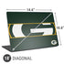 NFL Green Bay Packers Zone Block Universal Laptop 18in (14.6 x 10.6in) Skin
