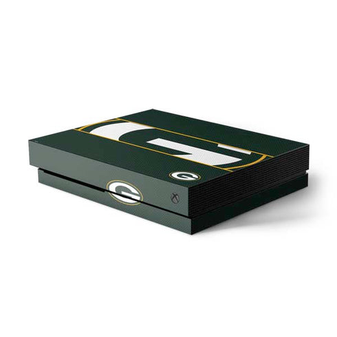NFL Green Bay Packers Zone Block Xbox One X Console Skin