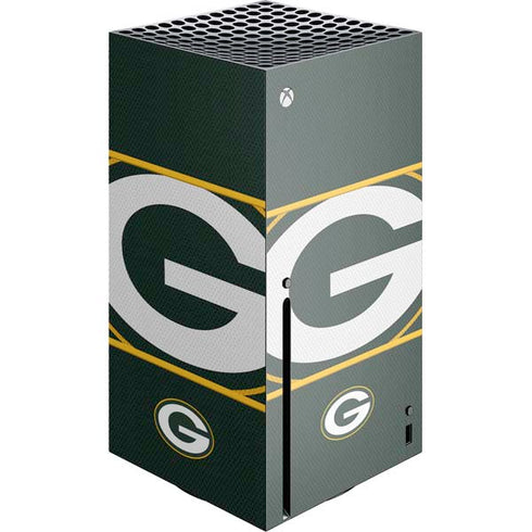 NFL Green Bay Packers Zone Block Xbox Series X Console Skin