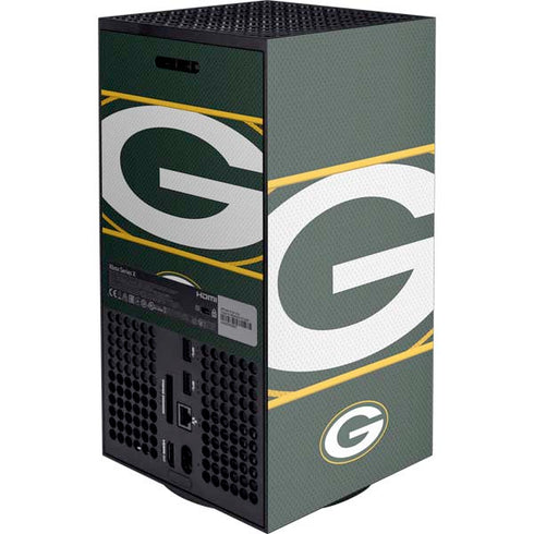 NFL Green Bay Packers Zone Block Xbox Series X Console Skin