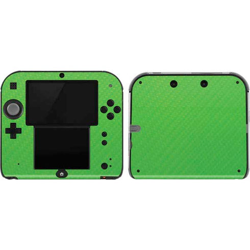 Green Carbon Fiber Specialty Material Nintendo 2DS Skin