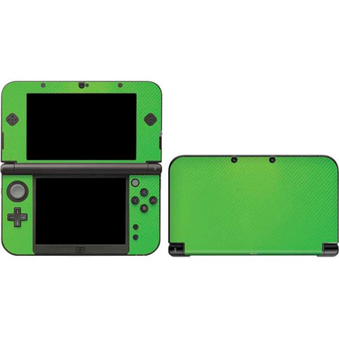 Green Carbon Fiber Specialty Material 3DS XL 2015 Skin