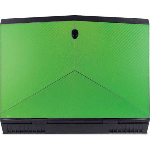 Green Carbon Fiber Specialty Texture Material Dell Alienware Skin