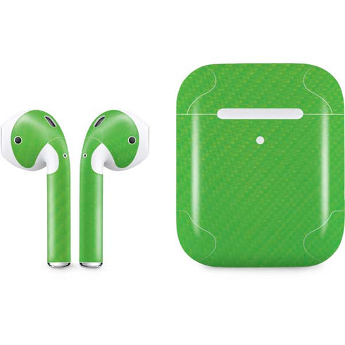 Green Carbon Fiber Specialty Material Apple AirPods 2 Skin