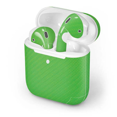 Green Carbon Fiber Specialty Material Apple AirPods 2 Skin
