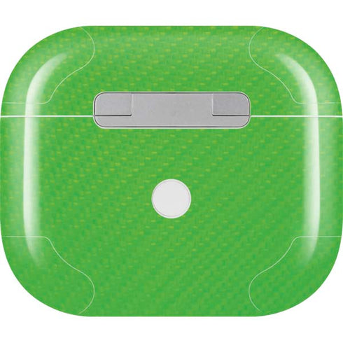 Green Carbon Fiber Specialty Material Apple AirPods (3rd Gen 2021) Skin