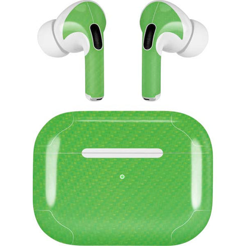 Green Carbon Fiber Specialty Material Apple AirPods Pro Skin