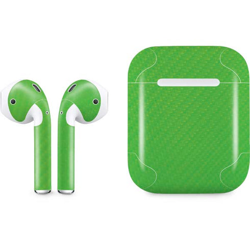 Green Carbon Fiber Specialty Material Apple AirPods Skin