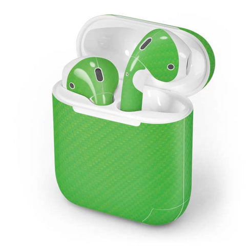 Green Carbon Fiber Specialty Material Apple AirPods Skin