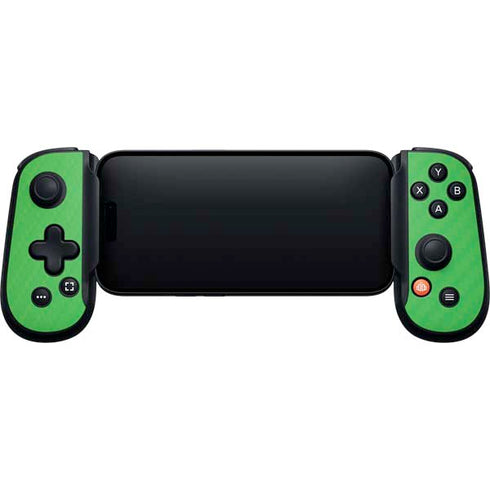 Green Carbon Fiber Specialty Material Backbone One for iPhone Game Controller Skin