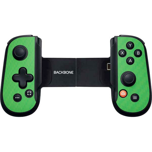 Green Carbon Fiber Specialty Material Backbone One for iPhone Game Controller Skin