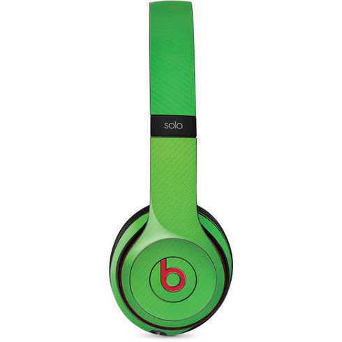 Green Carbon Fiber Specialty Material Beats Solo 2 Wireless Skin
