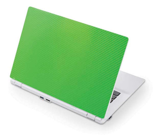 Green Carbon Fiber Specialty Texture Material Acer Chromebook Skin