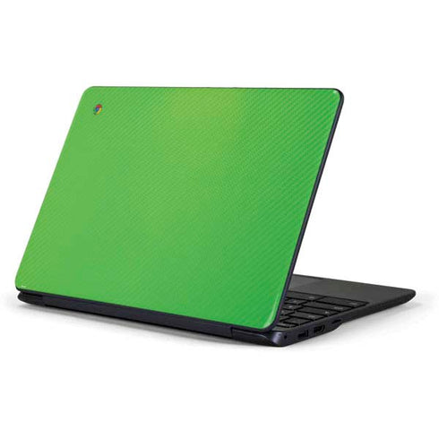 Green Carbon Fiber Specialty Texture Material Samsung Chromebook Skin