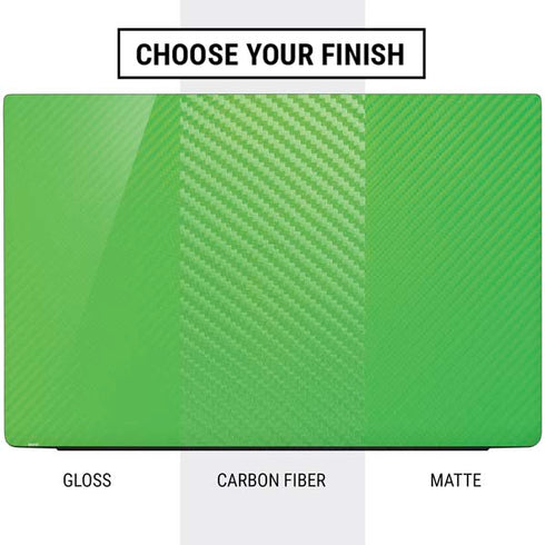 Green Carbon Fiber Specialty Texture Material Dell Vostro Skin