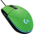 Green Carbon Fiber Specialty Material G203 Prodigy RGB Wired Gaming Mouse Skin