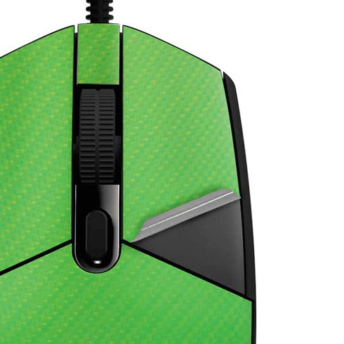 Green Carbon Fiber Specialty Material G203 Prodigy RGB Wired Gaming Mouse Skin
