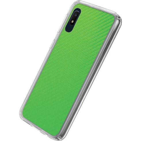 Green Carbon Fiber Specialty Material Galaxy A10e Clear Case