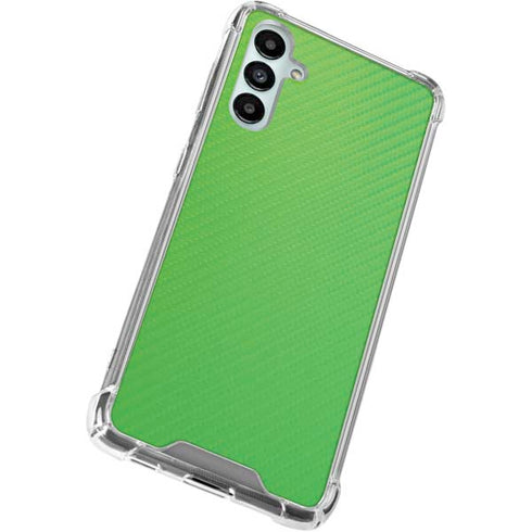 Green Carbon Fiber Specialty Material Galaxy A15 5G Clear Case