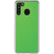 Green Carbon Fiber Specialty Material Galaxy A21 Clear Case