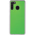 Green Carbon Fiber Specialty Material Galaxy A21 Clear Case