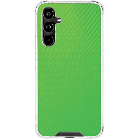 Green Carbon Fiber Specialty Material Galaxy A54 5G Clear Case