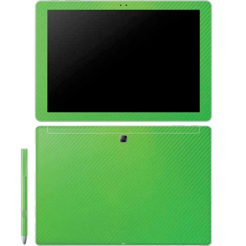 Green Carbon Fiber Specialty Material Galaxy Book 12in Skin