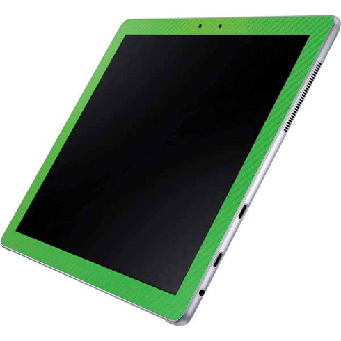 Green Carbon Fiber Specialty Material Galaxy Book 12in Skin