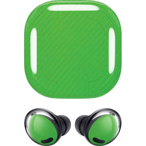 Green Carbon Fiber Specialty Material Galaxy Buds Pro Skin