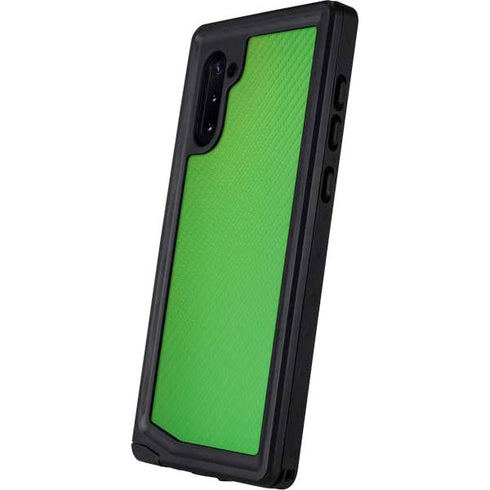 Green Carbon Fiber Specialty Material Galaxy Note 10 Waterproof Case