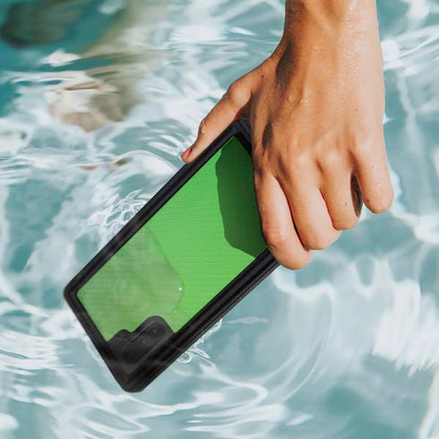 Green Carbon Fiber Specialty Material Galaxy Note 10 Waterproof Case