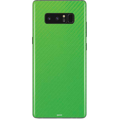 Green Carbon Fiber Specialty Material Galaxy Note 8 Skin