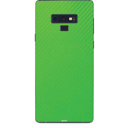 Green Carbon Fiber Specialty Material Galaxy Note 9 Skin