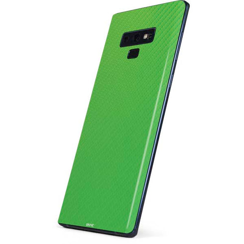 Green Carbon Fiber Specialty Material Galaxy Note 9 Skin
