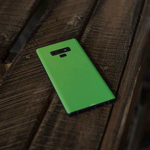 Green Carbon Fiber Specialty Material Galaxy Note 9 Skin