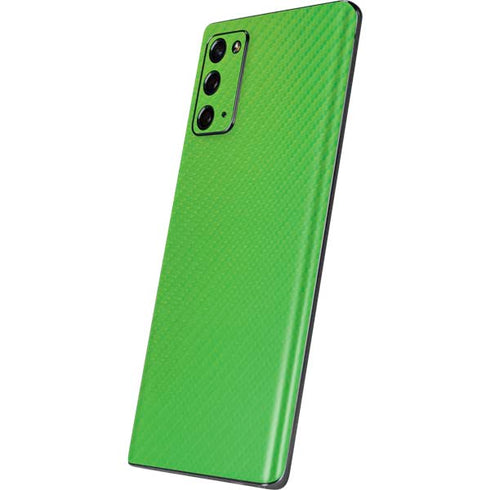 Green Carbon Fiber Specialty Material Galaxy Note20 5G Skin