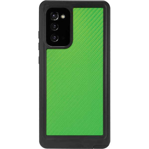 Green Carbon Fiber Specialty Material Galaxy Note20 5G Waterproof Case